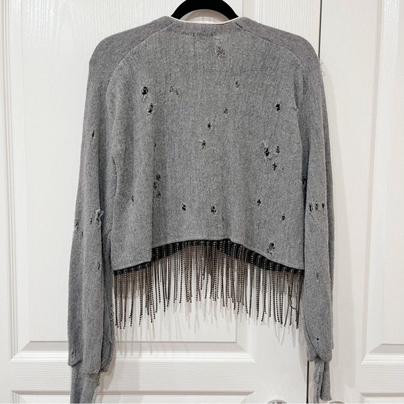LF Vintage Rhinestone Fringe Cardigan - Picture 3 of 9